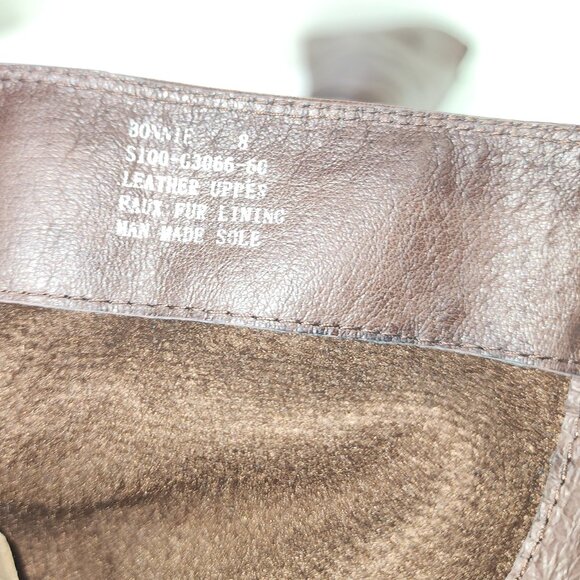 Miz Mooz Bonnie Brown Leather Tall Winter Boots (8 US) - Picture 10 of 10